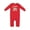 Red, variant on My Nonna Loves Me with Sloth and Hearts Baby Romper Coveralls