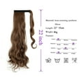 thumbnail image 2 of LELINTA Women 20/22 Inch Hair Pieces Ponytail Drawstring Ponytail Extension Natural Straight Body Wave Ponytail Hair Extension Synthetic Loose Wave Ponytail Hair Pieces, 2 of 8