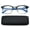 Black/Blue, variant on Newbee Fashion Retro Vintage Horn Rimmed Half Frame Reading Glasses for Men