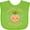 Apple Green, variant on Inktastic Practice What You Peach Girls Baby Bib