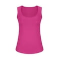 thumbnail image 6 of XFLWAM Womens Square Neck Tank Tops Basic Fitted Double Lined Summer Tops Cute Sleeveless Shirts, 6 of 8