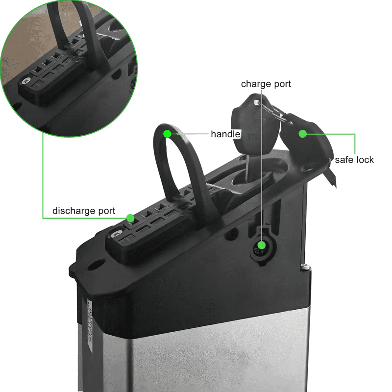 ITSTANDS Electric Bike Removable Lithium Battery,UL2849 48V 20Ah for R5 PRO ebike Burchda