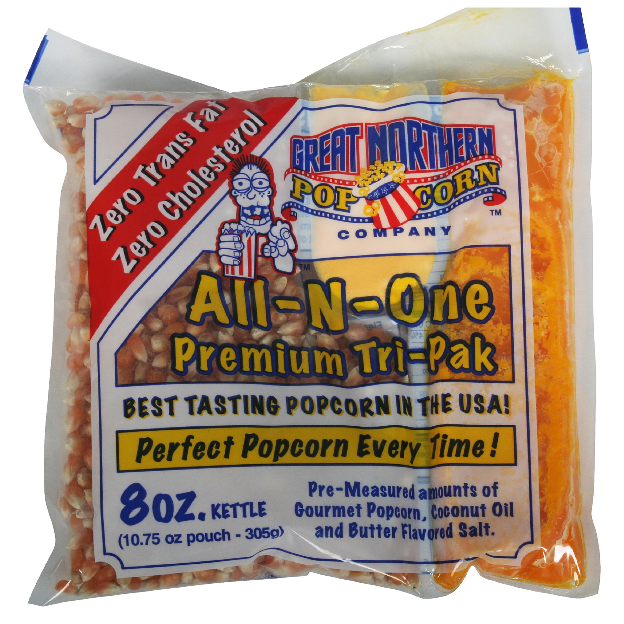 Great Northern Popcorn Premium 8 Ounce Popcorn Portion Packs, Case of