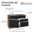 thumbnail image 4 of Gabinete Bajo Cocina Madesa Glamy 120cm Con Tarja MN 01, 4 of 5