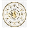thumbnail image 3 of Ambesonne Astrology Shower Curtain, Horoscope Positions, 69"Wx70"L, Yellow Beige, 3 of 5