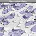 thumbnail image 5 of Butterfly Dog Crate Cover, Continuous Pattern of Monotone Abstract Winged Delicate Animal, Easy to Use Pet Kennel Cover Small Dogs Puppies Kittens, 7 Sizes, Lavender Blue and Dark Grey, by Ambesonne, 5 of 6