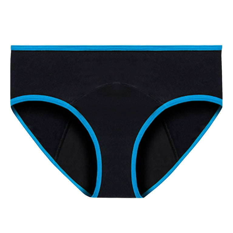 Knosfe Plus Size Underwear Menstrual Period Briefs Low Waisted Leak Proof  Underwear for Women 3 Pack Yellow 2XL