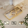 thumbnail image 5 of 3-in-1 Entronix Bundle for iPhone 16 Pro Max, Glossy Magnetic Clear Case 2 Screen Protector, Gold, 5 of 7