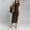 Brown, variant on T Shirt Dresses for Women 2025 Maxi Dress Summer Casual Short Sleeve Crewneck Long Dress Beach Simple Solid Dress