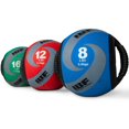 thumbnail image 1 of Iron Body Fitness Dual-Grip Medicine Ball, 12 lb Rubber Exercise Ball with Built-In Handles, 1 of 6