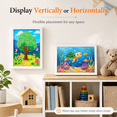 thumbnail image 3 of Storvive 4 Pack Art Frames, 8.27" x 11.69" Magnetic Front Opening Artwork Frames, Changeable Picture Storage Frames, Crafts Painting Art Display, White, 3 of 9