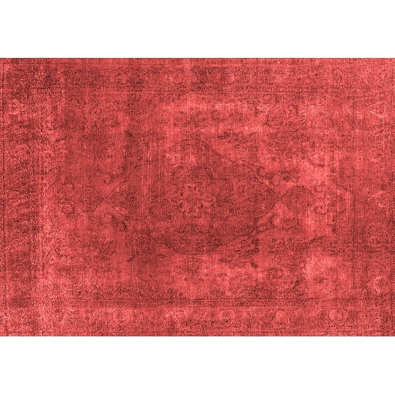 Ahgly Company Indoor Rectangle Oriental Red Industrial Area Rugs, 5' x 7'