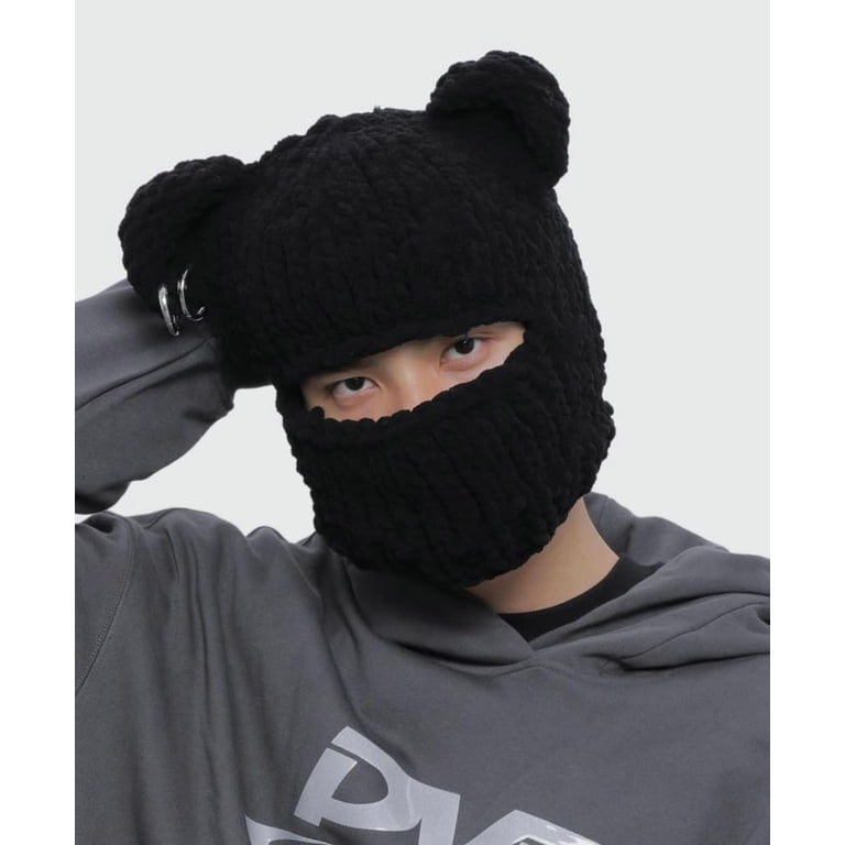 CoCoMangos Balaclava Face Mask Women Men Y2k Ski Mask Knit  display picture 3