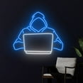 thumbnail image 2 of Handmadetneonsign Computer Neon Sign, Laptop Neon Light, Hacker LED Light, Streamer LED Sign, 2 of 5