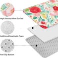 thumbnail image 5 of Pioneer Flower Floral Print Pattern Bathroom Rugs Sets 3 Piece,Toilet Cover Set,Absorbent Non Slip Bathroom Mats Sets with U-Shaped Contour Rug Toilet Rug Set, 5 of 5