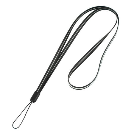 - Unique Bargains Soft Cord Lanyard Neck Strap Black for USB Flash Drive Phone Keyring