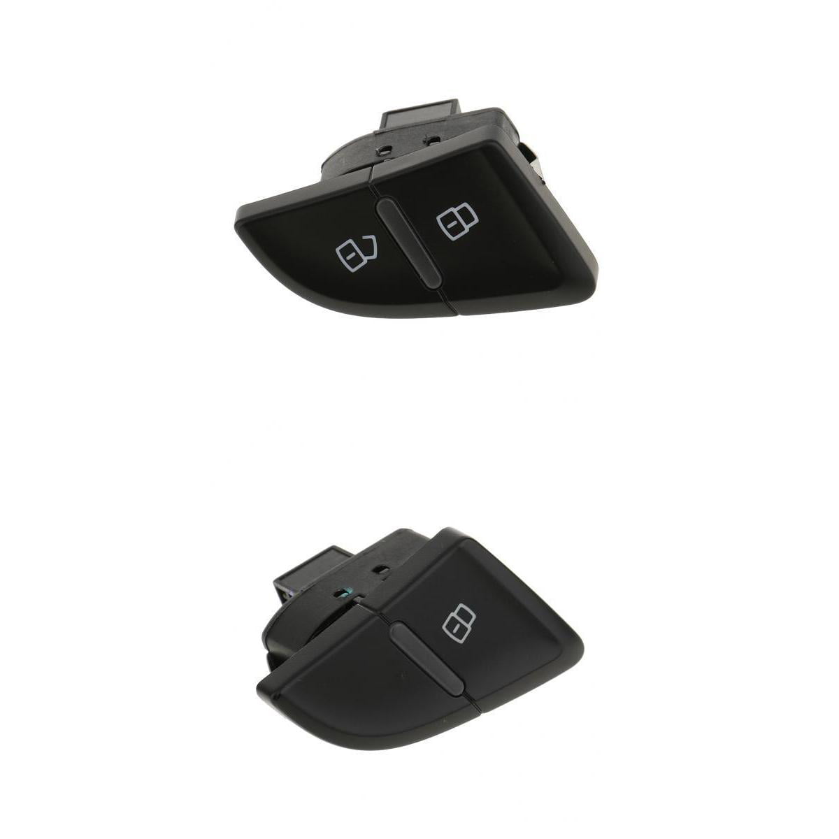 Homyl 2pcs Replacement Car Interior Left Front+Rear Door Lock Latch Switch for Audi A4 A4L B8 Black 