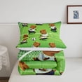thumbnail image 5 of Manfei Sport Games Full Size Comforter Sets,Kawaii Capybara Print Bedding Comforter Set,Green,Reversible,3pcs,1 Comforter and 2 Pillowcases, 5 of 7