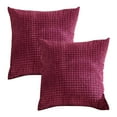 thumbnail image 2 of Spring Set Of 2 Corduroy Striped Cushion Covers 24x24 Inch Throw Pillow Covers For Living Room 24x24 In 2 Pack, 2 of 9