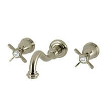 Kingston Brass KS3028BEX Essex Two-Handle Wall Mount Roman Tub Faucet, Brushed Nickel
