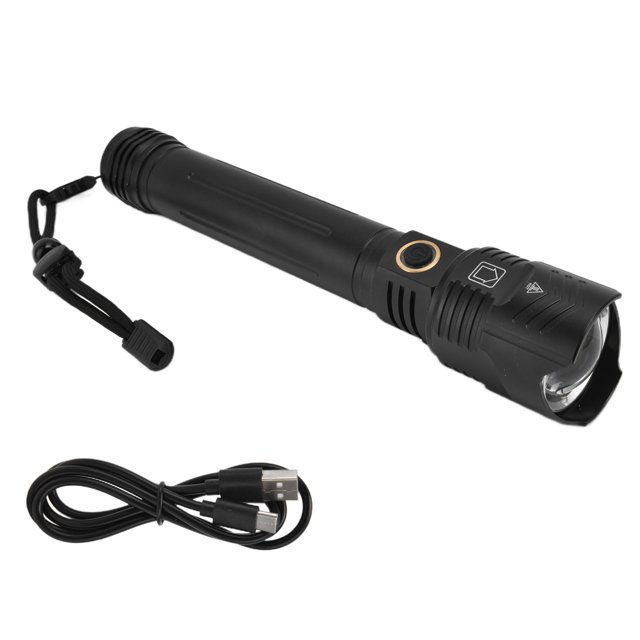 Linterna LED P72 de 5000 lúmenes, linterna eléctrica impermeable para emergencias de camping, carga USB