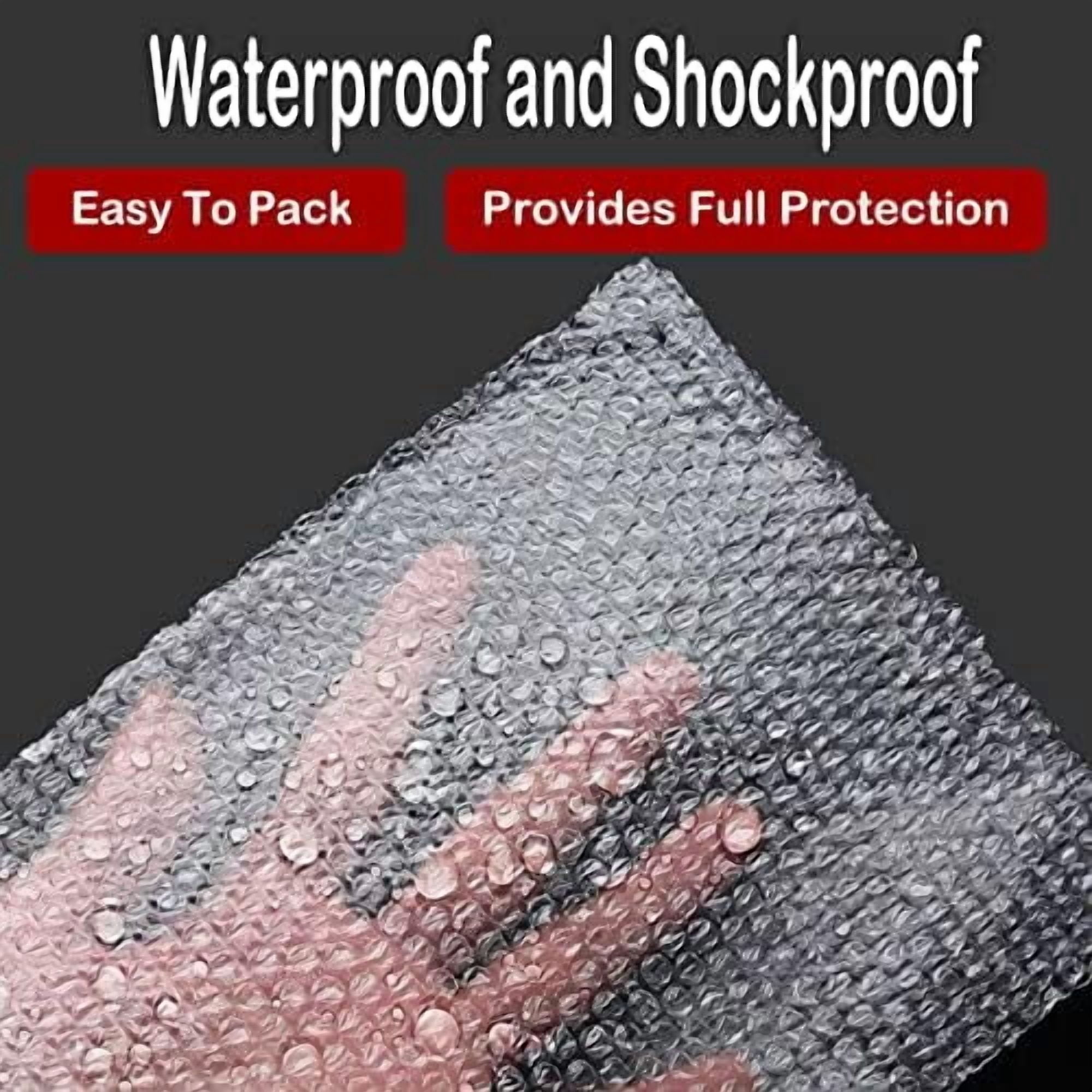 50 Pcs Bubble Pouches Wrap - 12'x12' Clear Bubble Out Bags for Packing Fragile Dishes & China Plates