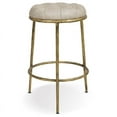 thumbnail image 2 of Home Square 26" Hammered Backless Round Bar Stool in Brass - Set of 2, 2 of 11