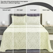 Lux Decor Collection 4 Piece Twin XL Bed Sheets Set - Luxury Soft Microfiber Bed Sheets Set Deep Pocket - Twin XL, Ivory