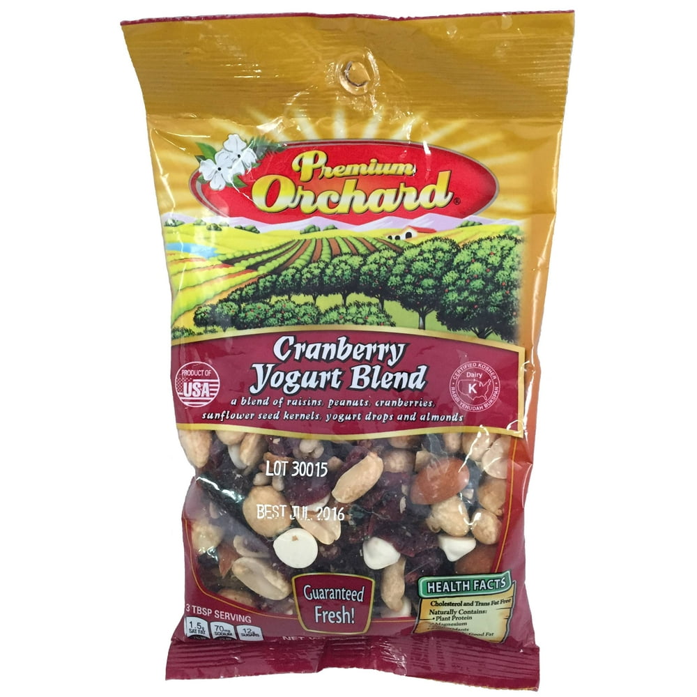Premium Orchard Trail Mix, Cranberry Yogurt Blend, 5 Oz