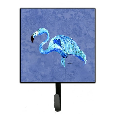 

Carolines Treasures 8873SH4 Flamingo On Slate Blue Leash or Key Holder 7Hx4.25W multicolor