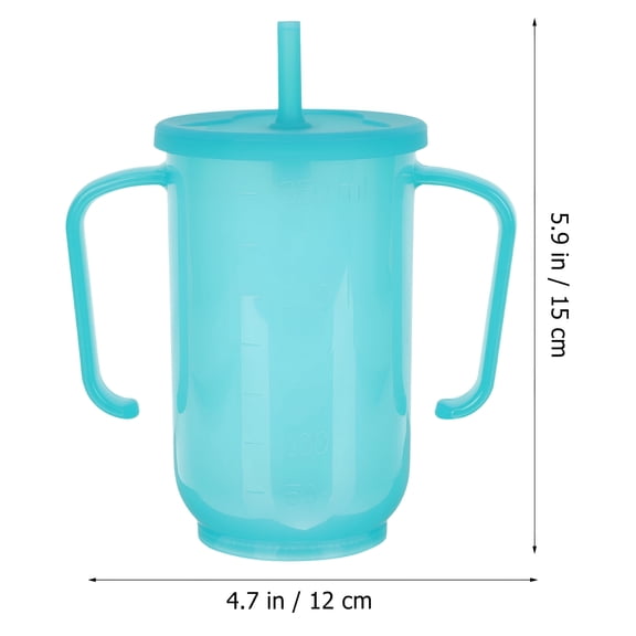 ACDANC 2-Handle Spill-Proof Sippy Cup for Adults with Disabilities
