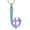 Rainbow, variant on Cross Fishhook Memorial Urn Pendant Necklace Stainless Steel Ashes Keepsake Cremation Jewelry Fish Hook Cremation Jewelry for Ashes for Men Women