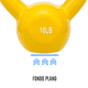 thumbnail image 3 of Pesa Rusa Sunny Health & Fitness Recubierta de Vinilo 10 lb Mod. No. 066-10, 3 of 6