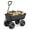 600 lbs load capacity | Black, variant on Heavy Duty Poly Garden Dump Cart 600 lbs, 10 Cu.Ft. Utility Wagon with 180° Adjustable Handle, No-Flat 10" Tires, Black