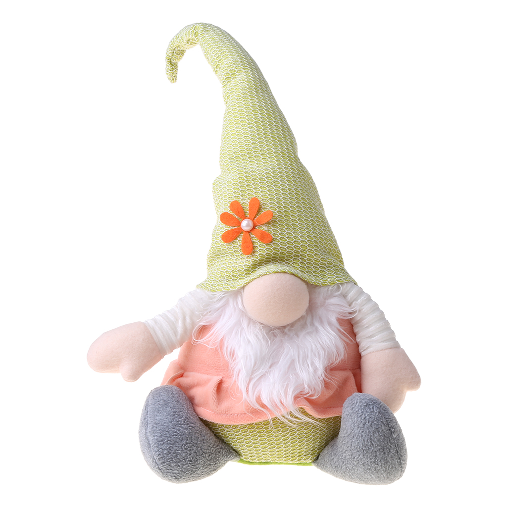 ZUARFY Easter Bunny Gnome Spring Holiday Home Decoration Plush Handmade Rabbit Swedish Tomte Elf Doll Ornaments - image 4 of 14