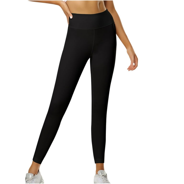 MRULIC yoga pants Pocket Lifting Tie-dye Breathable Pants Exercise Bubble  Women's Yoga Yoga Pants Black + XXL