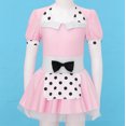 thumbnail image 6 of iiniim Kids Girls Stylish Short Sleeve Tutu Dress with Polka Dots Bowknot Dance Dress, 6 of 7