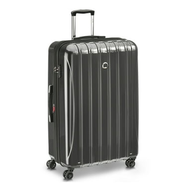 DELSEY PARIS Helium Aero 29" Hardside Expandable Spinner Checked Luggage, Brushed Metal