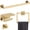 Brushed Dark Gold-4-Pieces Set-B, variant on Bathroom Towel Bar Holder Sets Black And 4-piece Hardware Set Stainless Steel Bath Accessories Kit. Wall Mounted 23.6 Inch