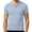 Light Blue, variant on Wrtxtat Golf Shirt for Men Ribbed Knit Lapel Button Short Sleeve T Shirts Lightweight Casual Business Comfy Slim Fitted Pullover Tops Navy L