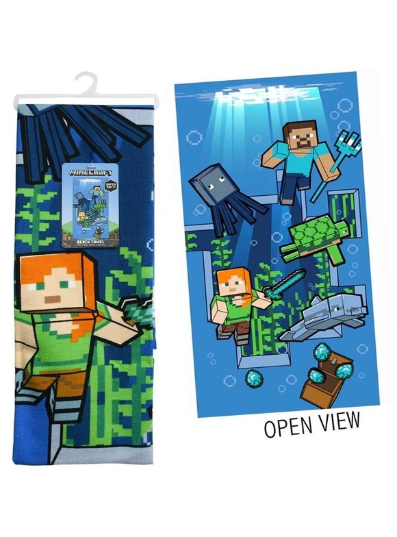 Minecraft Beach Towels in Bath