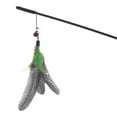 thumbnail image 2 of POINTERTECK Pet Cat Parrot Feather Tease Stick Wand Kitten Dangler Rod Interactive Toys, 2 of 8