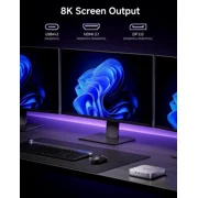 MINISFORUM AI X1 Pro-370 Mini PC AMD Ryzen AI 9 HX 370(12C/24T) 32GB DDR5 512GB SSD, HDMI|DP|2xUSB4 Output, 2xRJ45 Port, WiFi7, BT5.4 Desktop Computer