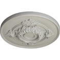 thumbnail image 3 of Ekena Millwork 13 3/4"OD x 1"P Monique Ceiling Medallion (Fits Canopies up to 3 3/4"), Hand-Painted Pot of Cream, 3 of 6