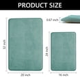 thumbnail image 6 of Tripumer 2 Pcs Bathroom Shower Mats Set Absorbent Bath Mat for Floor Bedroom Home Navy Blue, 6 of 7