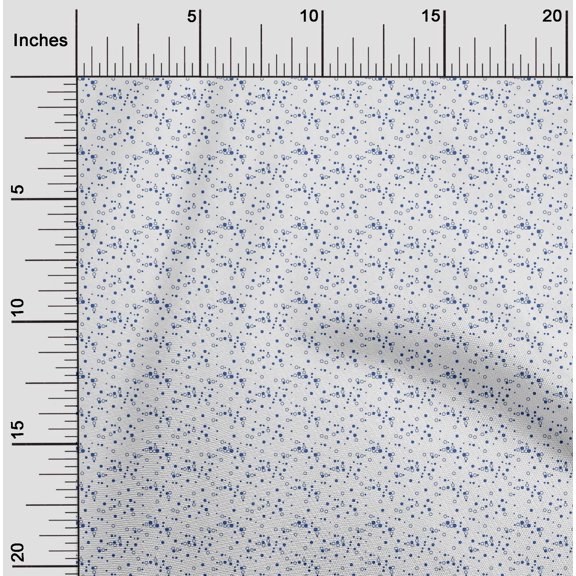 oneOone Cotton Jersey Medium Blue Fabric Octagon Shape Geometric Quilting Supplies Print Sewing Fabric By The Yard 58 Inch Wide
