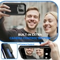 thumbnail image 3 of ELEHOLD Rugged Case for iPhone 17 with Flip Camera Protection Built-in Screen Protector Hidden Kickstand Military Grade Shockproof Anti-Scratch Heavy Duty Full Body Case, Black, 3 of 8