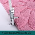 thumbnail image 5 of Heeneeso M34 Microfiber Bathroom Rug Non-Slip Machine Washable Pink Flower 1PC 55 x 20", 5 of 7
