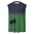 thumbnail image 4 of NOLDARES Men's Classic Loose Fit Tank Tops Sleeveless Workout Tees for Gym Fitness Weekend Casual(Green,L), 4 of 5