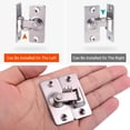 thumbnail image 4 of XINYUAN 90 Degree Stainless Steel Latch- Safety Right Angle Lock Sliding Door Catch F9R9, 4 of 8